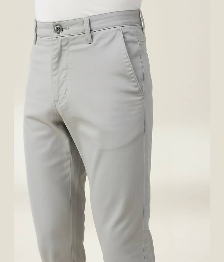 plounge Regular Men's Formal Trouser - White ( Pack of 1 ) view 2