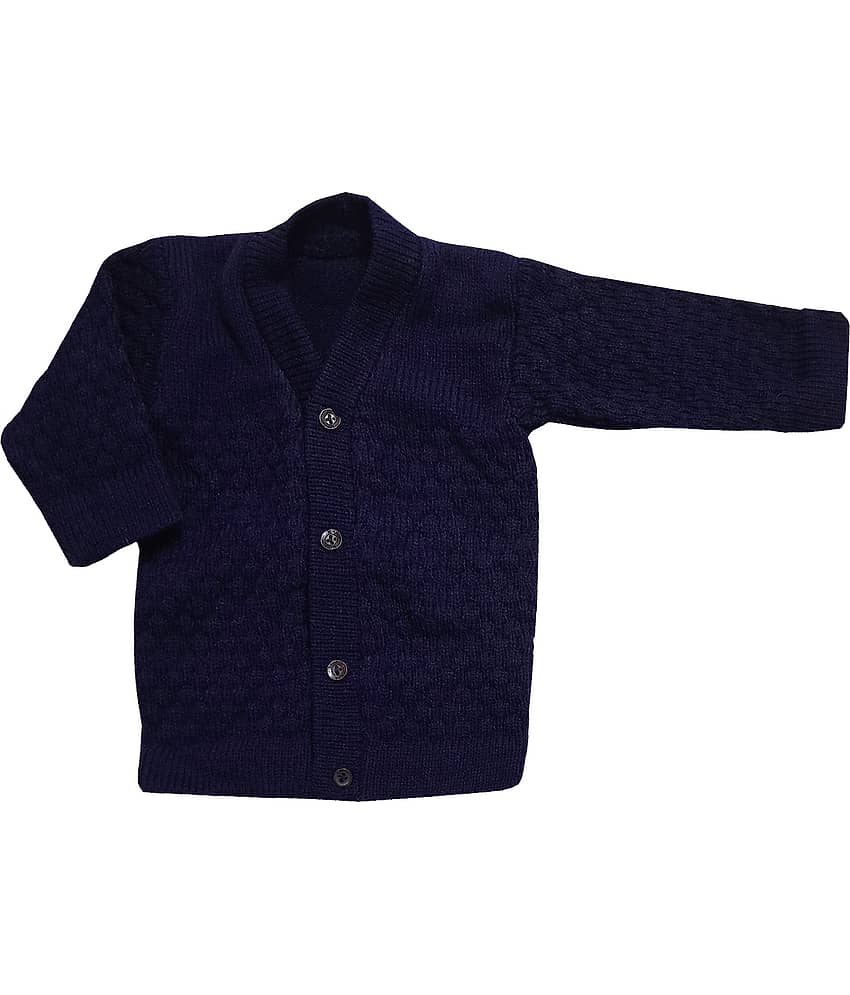 LITTLE PANDA Single Unisex for Baby Woollen Cardigans ( Maroon ) view 2