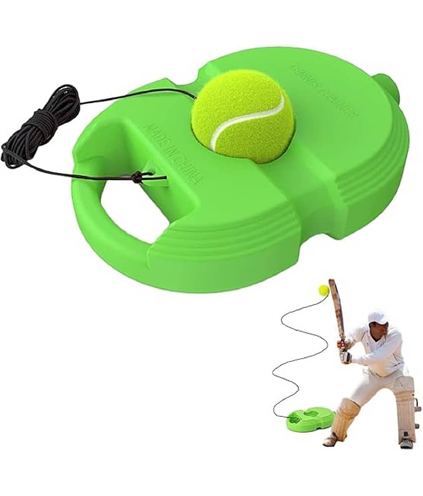 FEDIFU Tennis Trainer Rebound Ball with String Solo Tennis Trainer Set Self Tennis Practice Ball with String Cricket Trainer Rebound Ball with Rope Fill Sand or Water