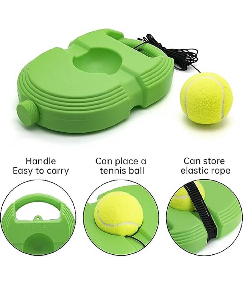 FEDIFU Tennis Trainer Rebound Ball with String Solo Tennis Trainer Set Self Tennis Practice Ball with String Cricket Trainer Rebound Ball with Rope Fill Sand or Water view 2