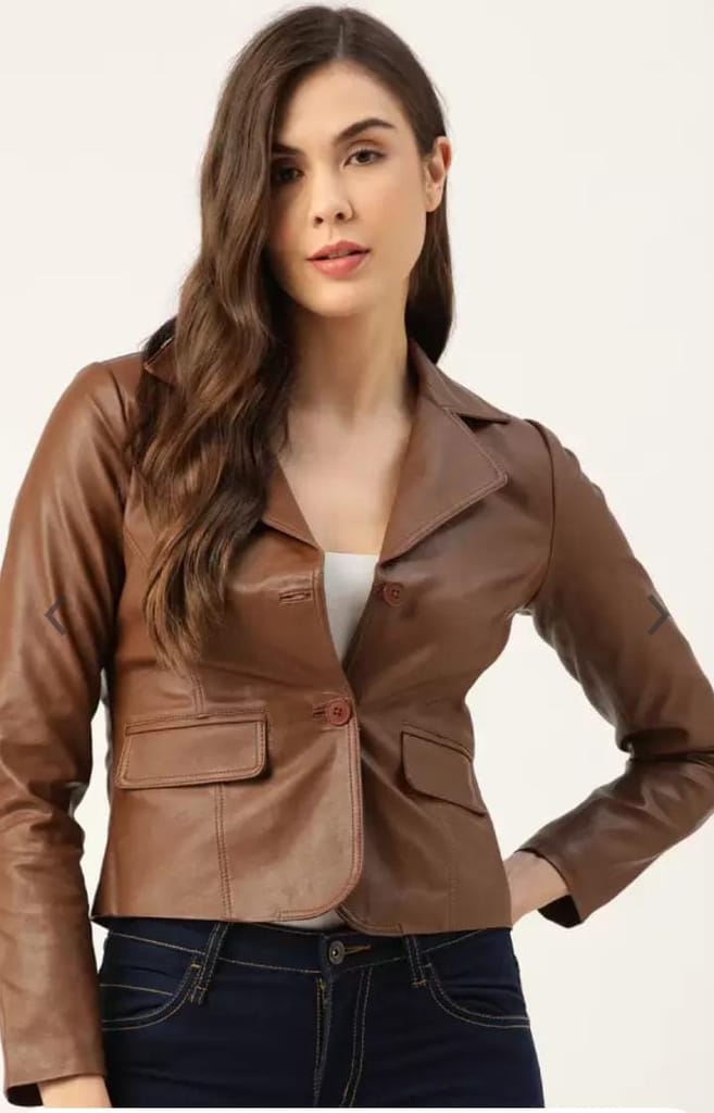 Women Leather Jacket view 2