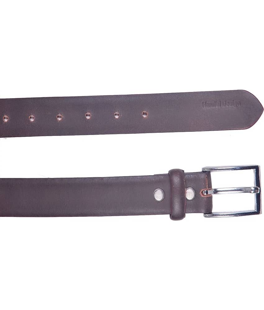 ULTIFAB - Brown Leather Men's Formal Belt ( Pack of 1 ) view 2