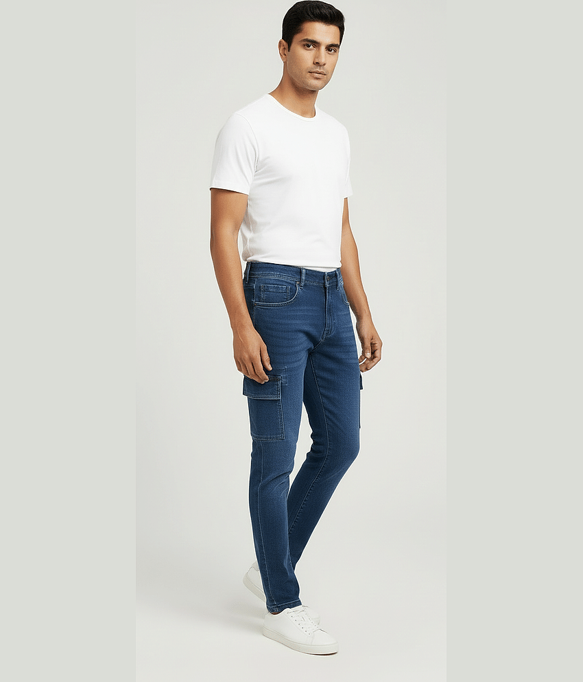 plounge Solid Men's Jeans - Blue ( Pack of 1 ) view 2