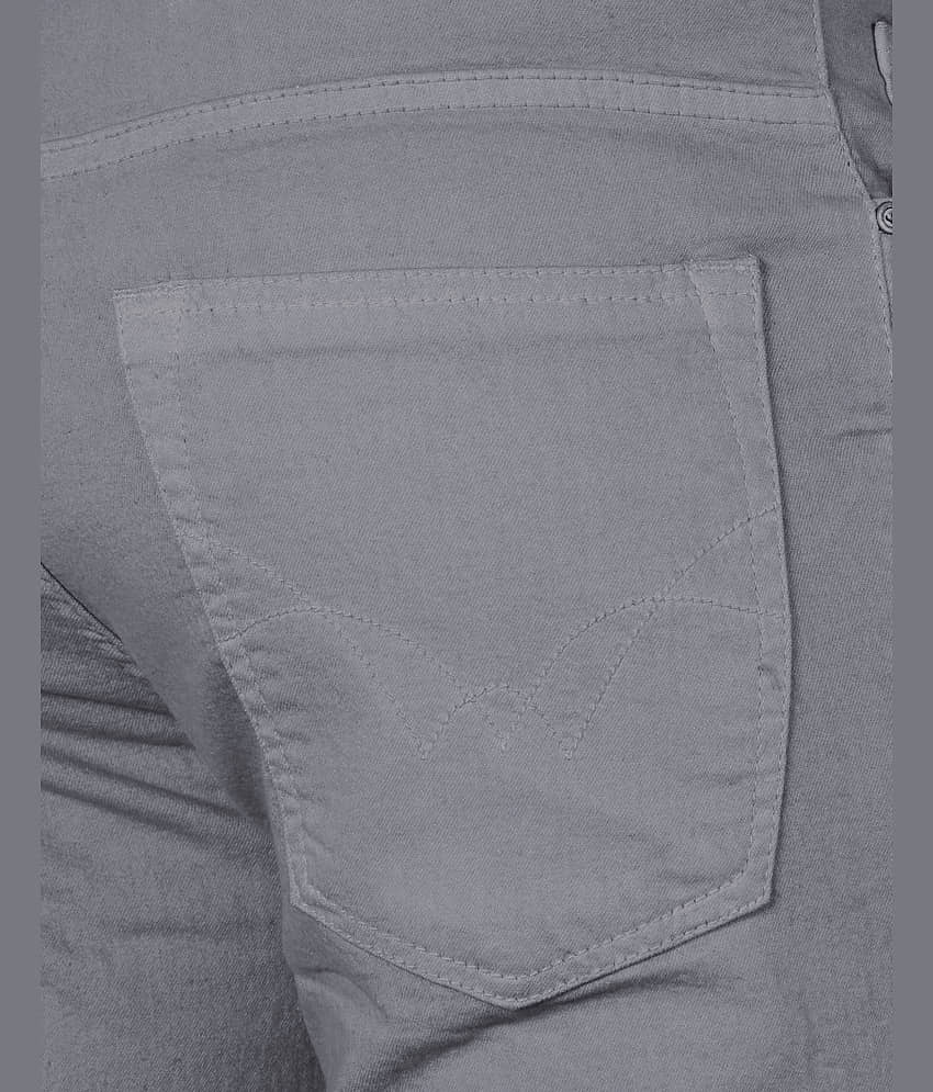 JB JUST BLACK Regular Fit Cuffed Hem Men's Jeans - Grey ( Pack of 1 ) view 2