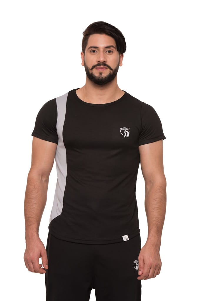 Charlie Wolf Panel Half Sleeve T- shirts