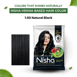 Nisha Hair Color Henna Based Hair Powder Dye For Hair Coloring 25gm each pack (Pack of 12) (300 g) view 2