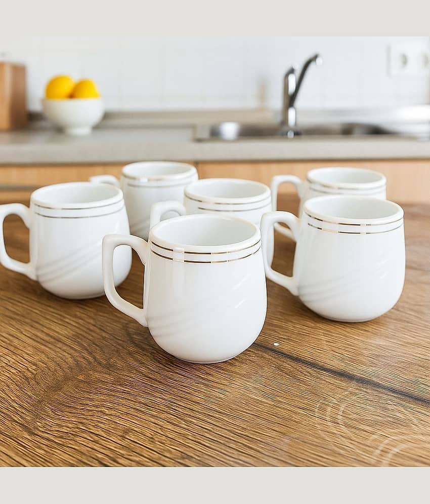 Love Unlimited Solid Bone China Tea Cup 150 ml ( Pack of 6 ) view 2