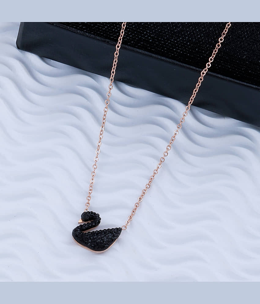 ShreejiHuf Alloy Rose Gold Traditional Necklace Long Haram view 2