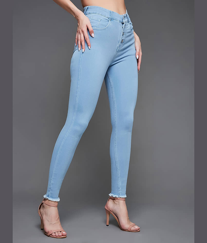 Miss Chase - Light Blue Denim Skinny Fit Women's Jeans ( Pack of 1 ) view 2