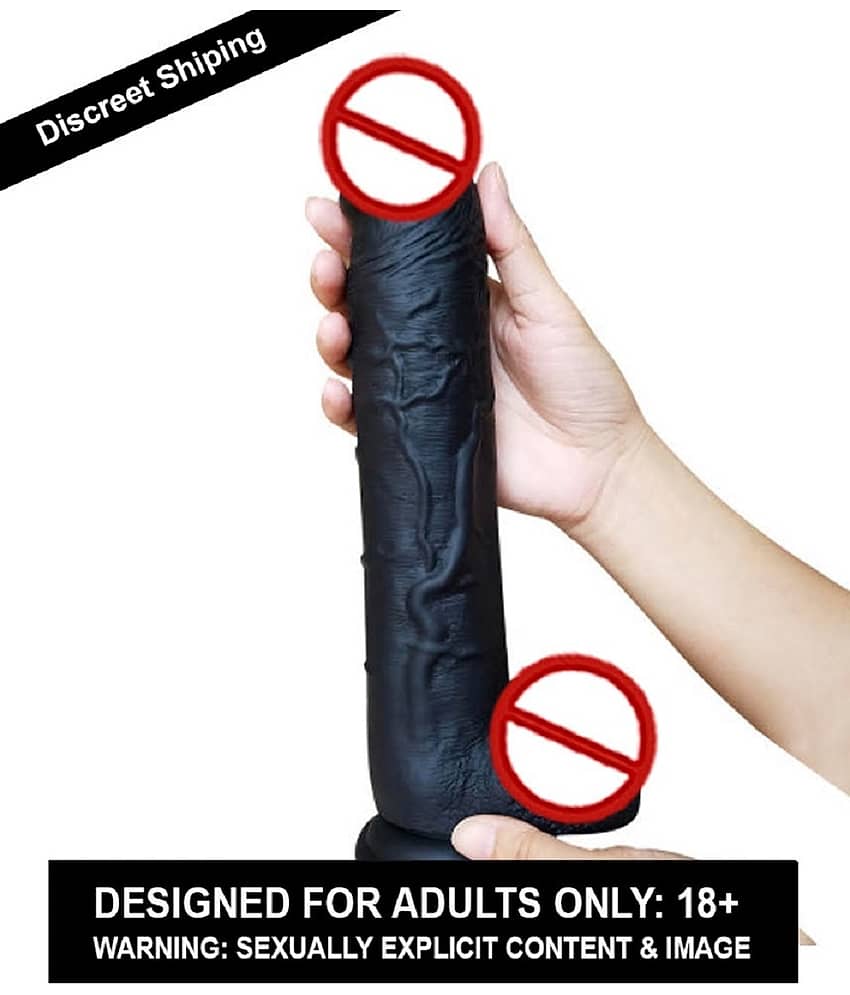12 Inch Pink Head Black A Shape Realistic Penis G-Spot Clit Dildo With Strong Suction Cup Suction dildo dicks toy silicon penis sexy products low price view 2