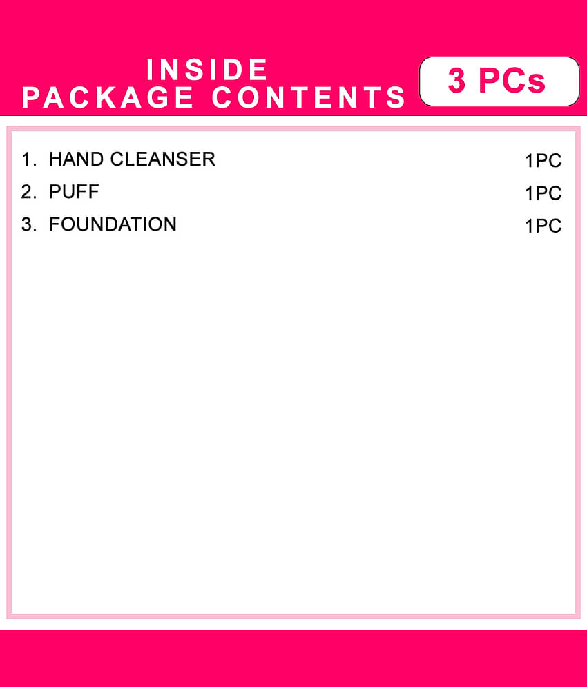 Adbeni Combo - Matte Mousse Foundation With Beauty Blender,(GC1384) Makeup Kit Pack of 3 125 view 2