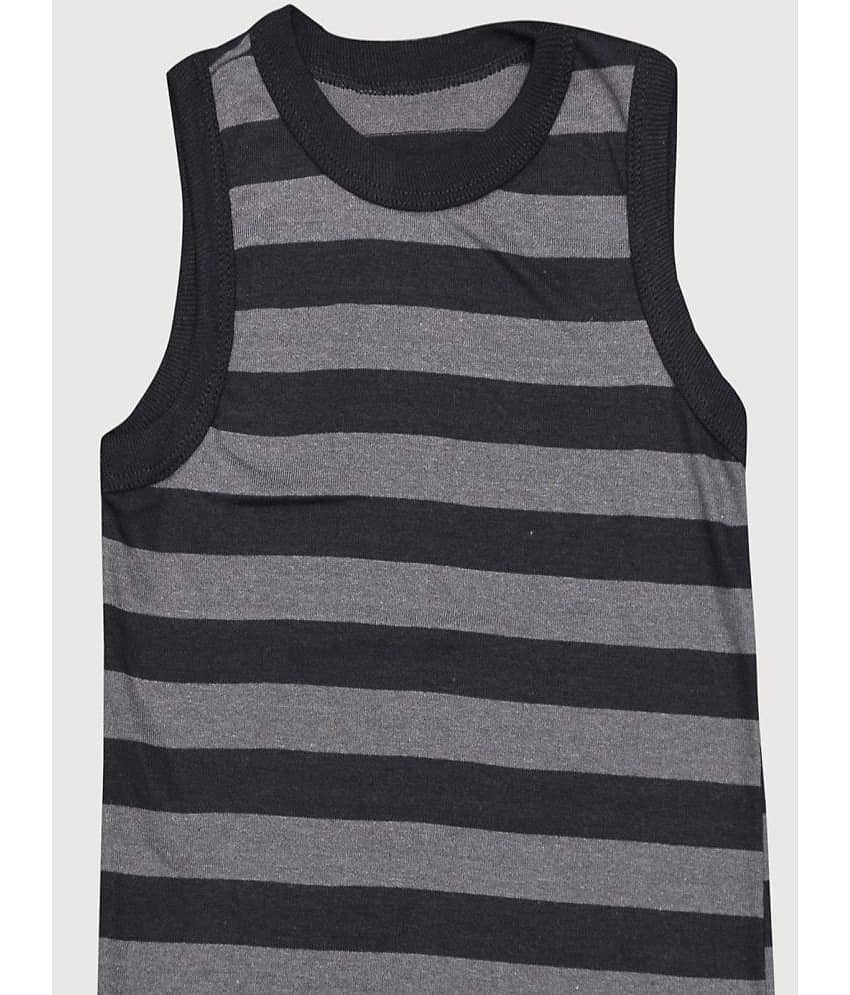 MRB Multi Color Cotton Blend Striped Boys Vest ( Pack of 5 ) view 2