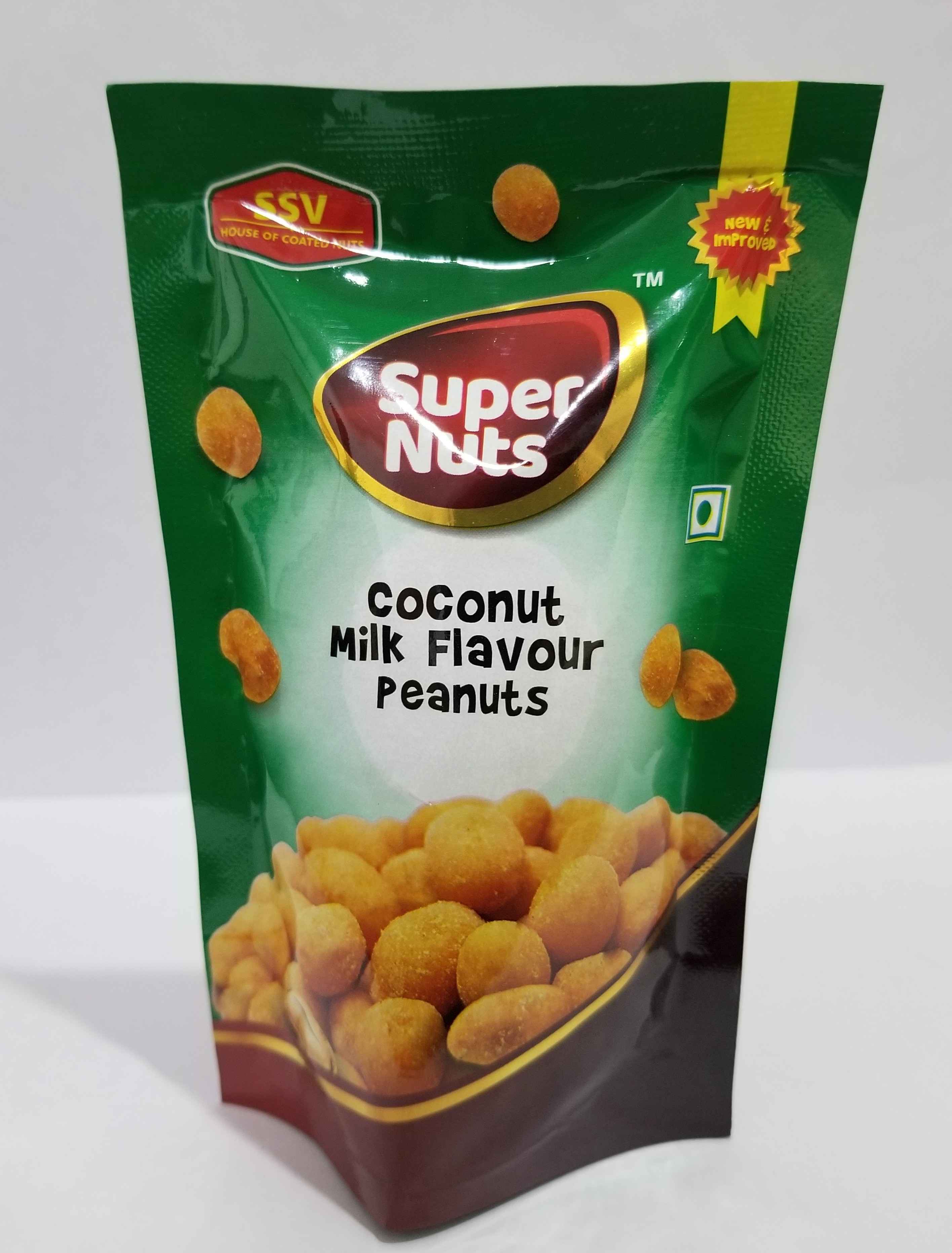 SSV Coconut Milk Flavored Peanuts - 80gms - Pack of 6