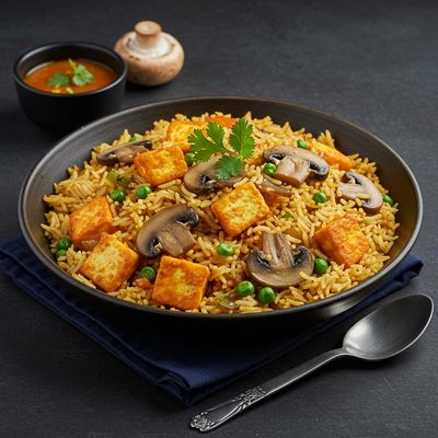 Paneer Mushroom Rice