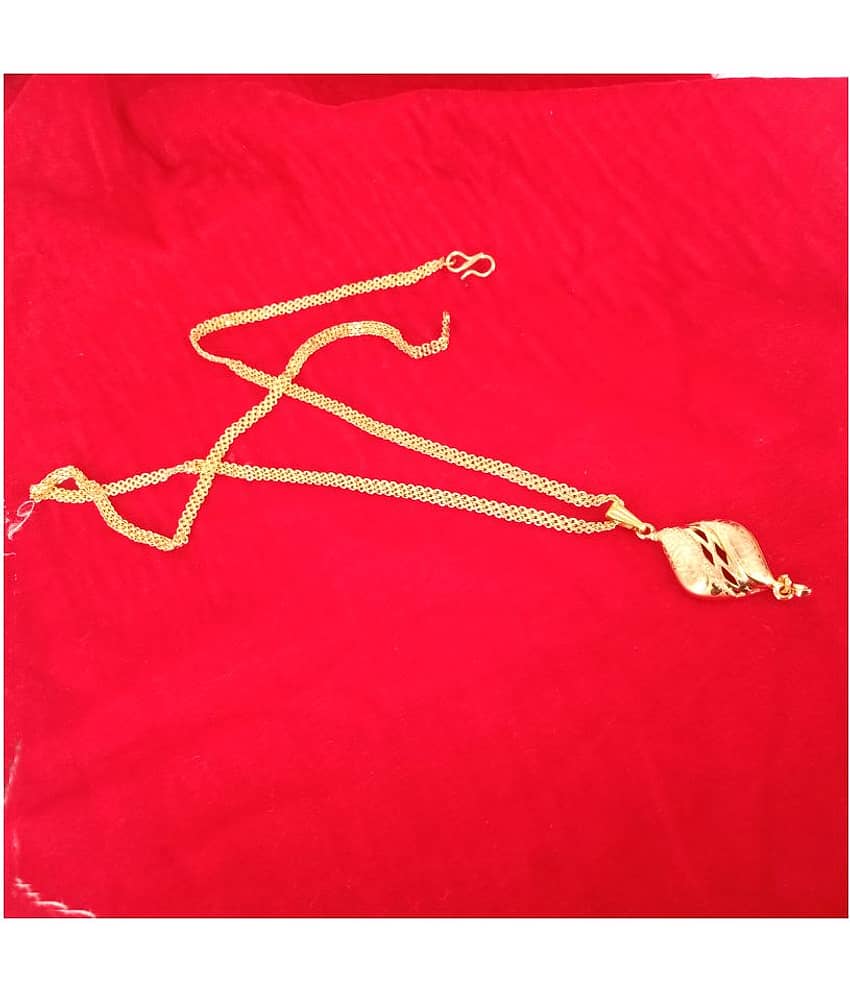 shankhraj mall Golden Pendant set ( Pack of 1 ) view 2