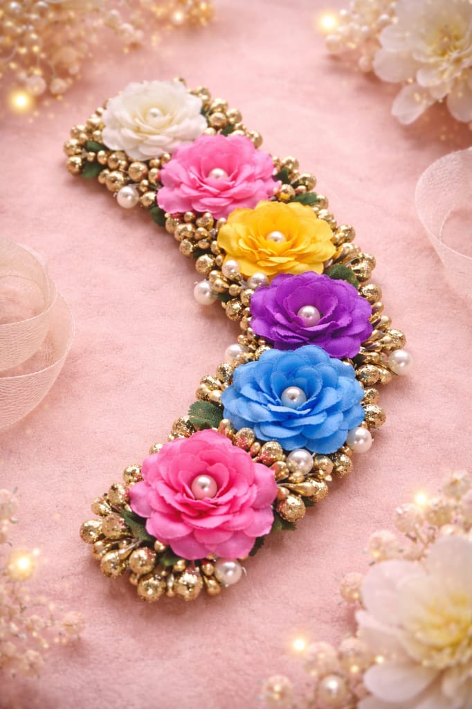 Mix Colour Hair Brooch view 2