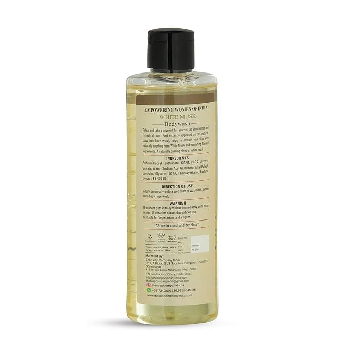 The Soap Company India White Musk Body Wash - 250 ML,Brown view 2