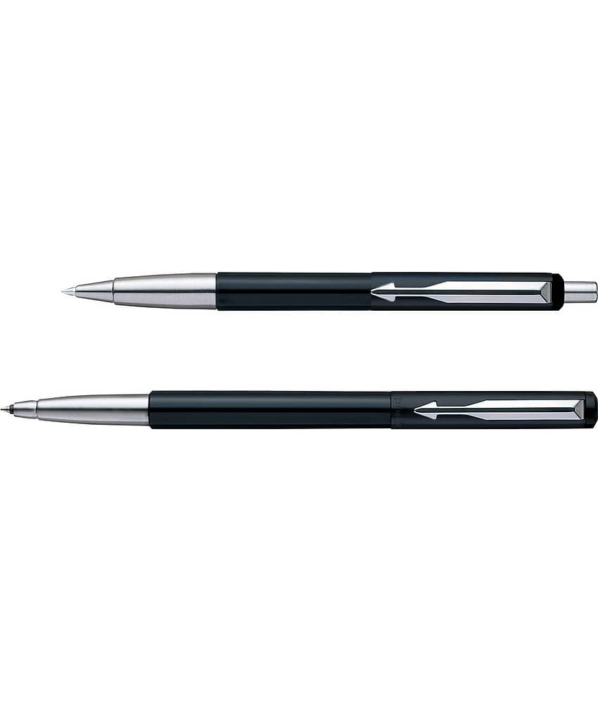 Parker Vector Standard Roller Ball Pen+Ball Pen Black Body Color Pen Gift Set view 2