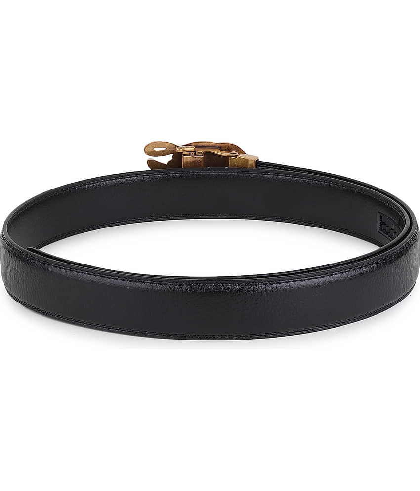 Zoro - Black Faux Leather Men's Casual Belt ( Pack of 1 ) view 2