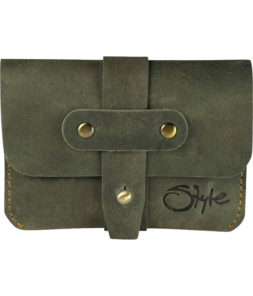 STYLE SHOES Button Green Long Card Holder view 2