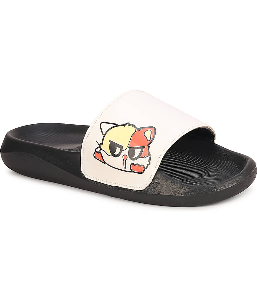 PERY PAO White Men's Slide Flip Flop view 2