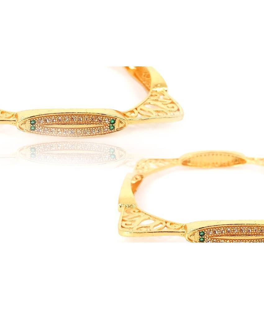 JIPPA - Gold Bangle Set ( Pack of 1 ) view 2