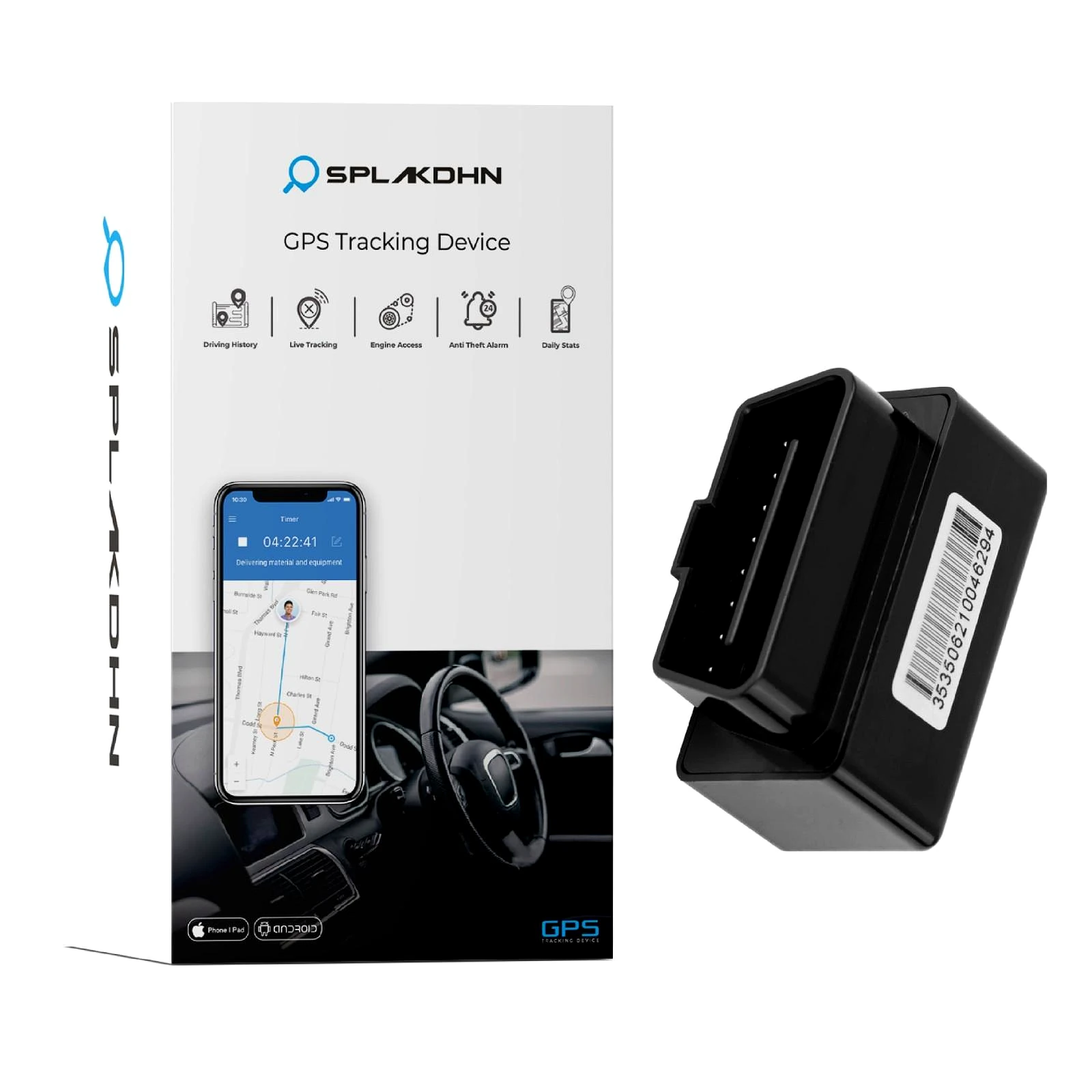 SPLAKDHN OBD GPS Tracker for Vehicles | Plug & Play Real-Time Tracking for SUV, Car & other Vehicle's by SPLAKDHN GPS – Advanced GPS Tracking Solutions view 2