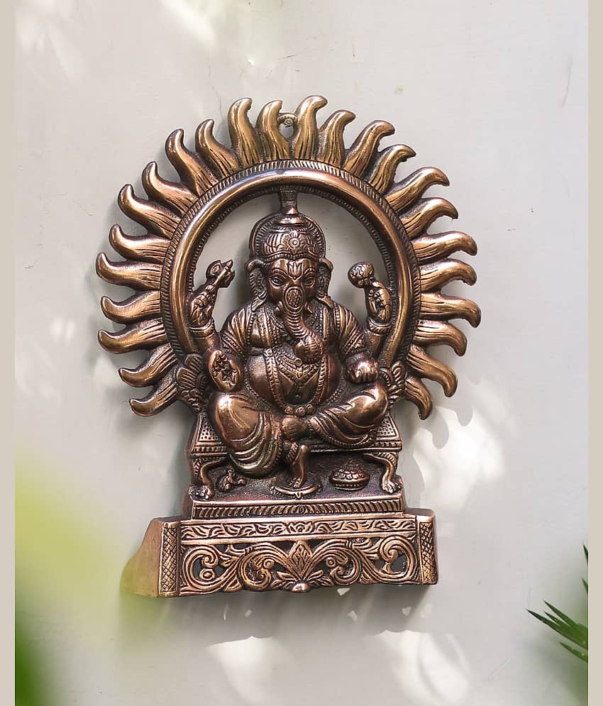 Fashion Bizz Wall Hanging Of Lord Ganesha Decorative |Religious Idol - 25 cm view 2