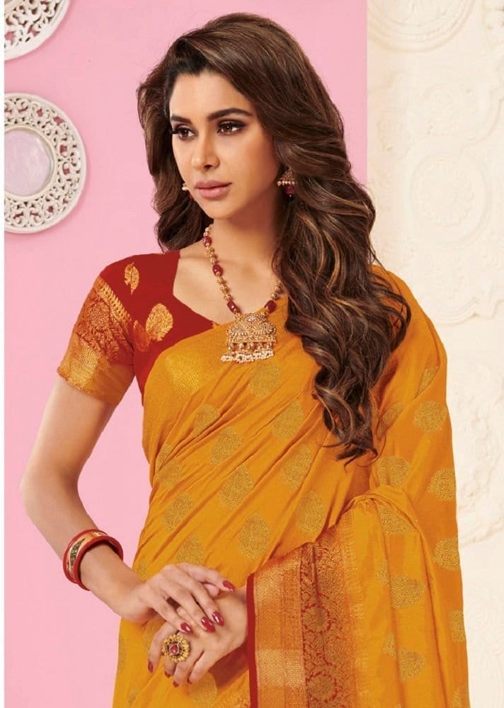 Woven Tussar Silk Saree With ZariTassal Pallu view 2