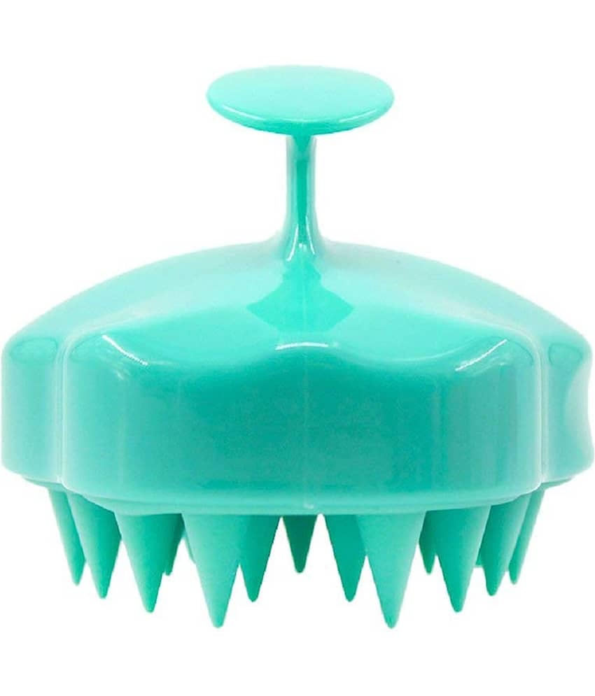 Silicone Hand Powered Scalp Head Massager Shampoo Brush, Shower Scalp Scrubber with Soft Bristles for All Hair Types of Women view 2