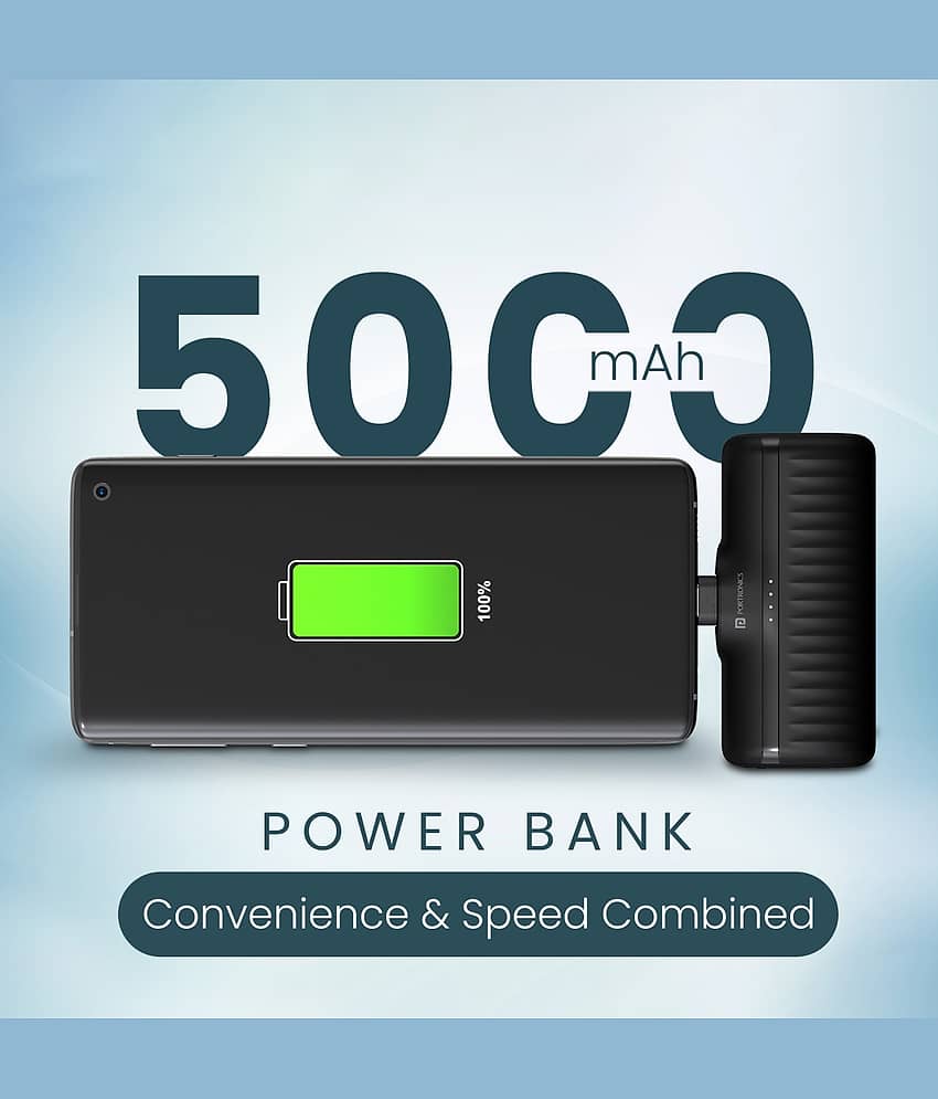 Portronics 5000 -mAh 5V/2A Li-Polymer Power Bank view 2