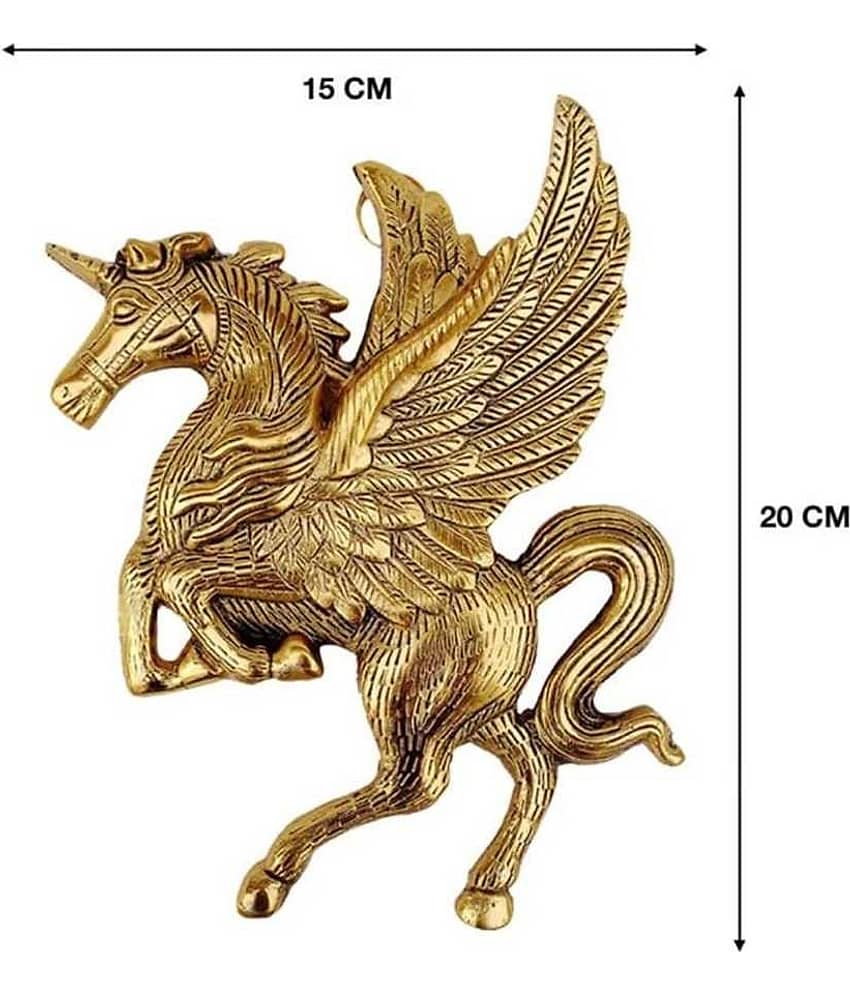 Fashion Bizz Handcrafted Wall Hanging Flying Horse(Unicorn) Decorative Showpiece - 20 cm view 2