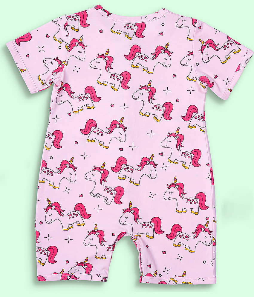 Be Awara Pack of 1 Unisex for Baby Cotton Rompers ( Pink ) view 2