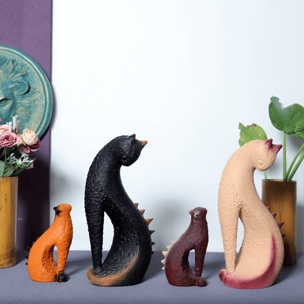 Rustic Cat & Kitten Table Accent view 2