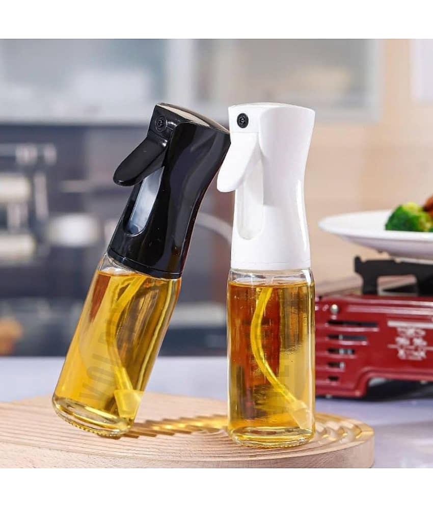 QitmirMKT Oil Spray Bottle Premium Glass Leak Proof (200 ML) Glass Assorted Oil Container ( Set of 1 ) view 2