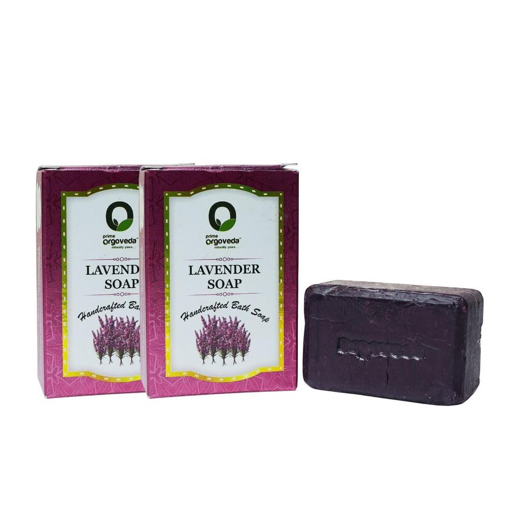 Lavender Soap (Pack of 2) | 125g Natural Handmade Bath Soap | Relaxing Fragrance | Skin Nourishing & Chemical-Free | Herbal Lavender Body Soap view 2