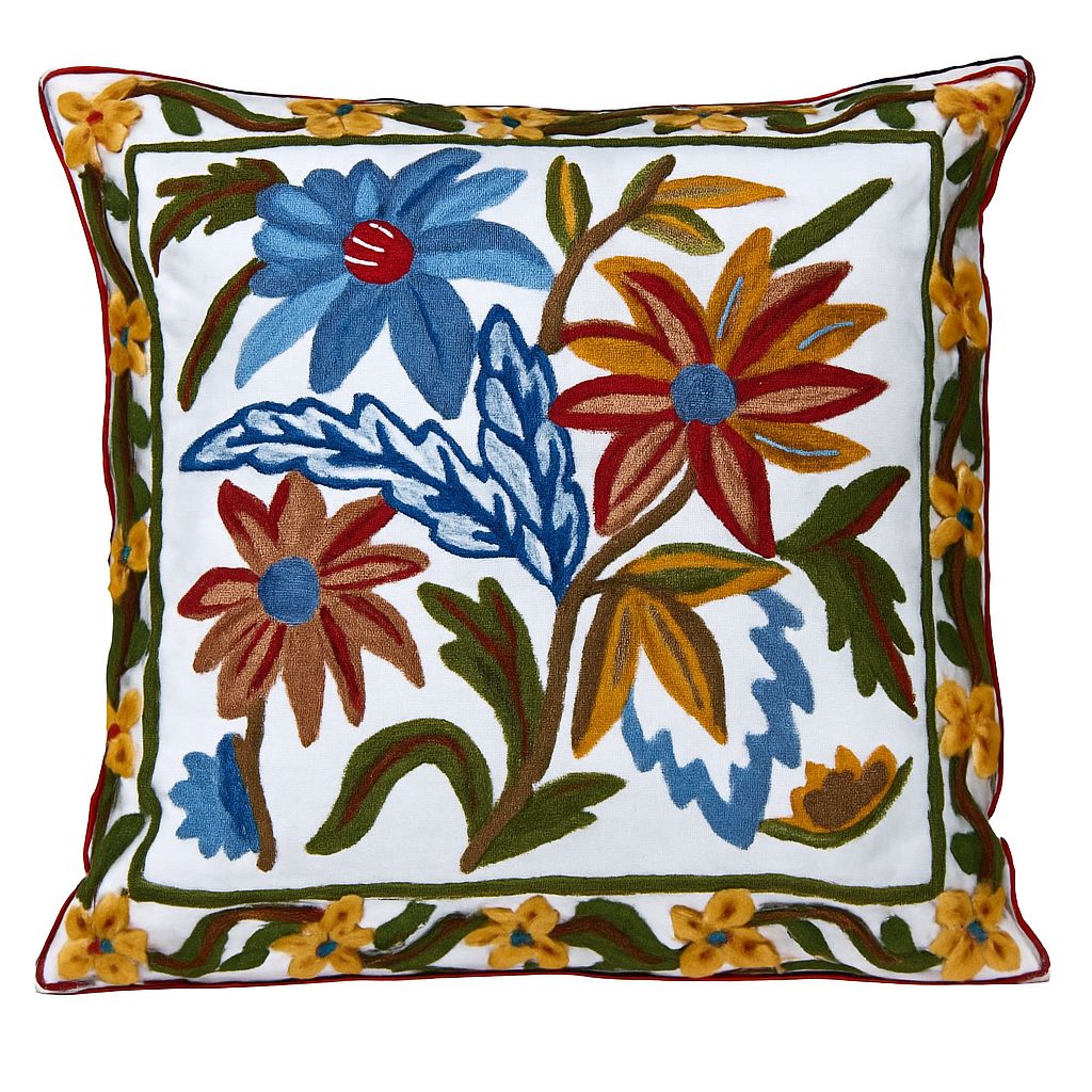 Royal Floral Throw Pillow view 2