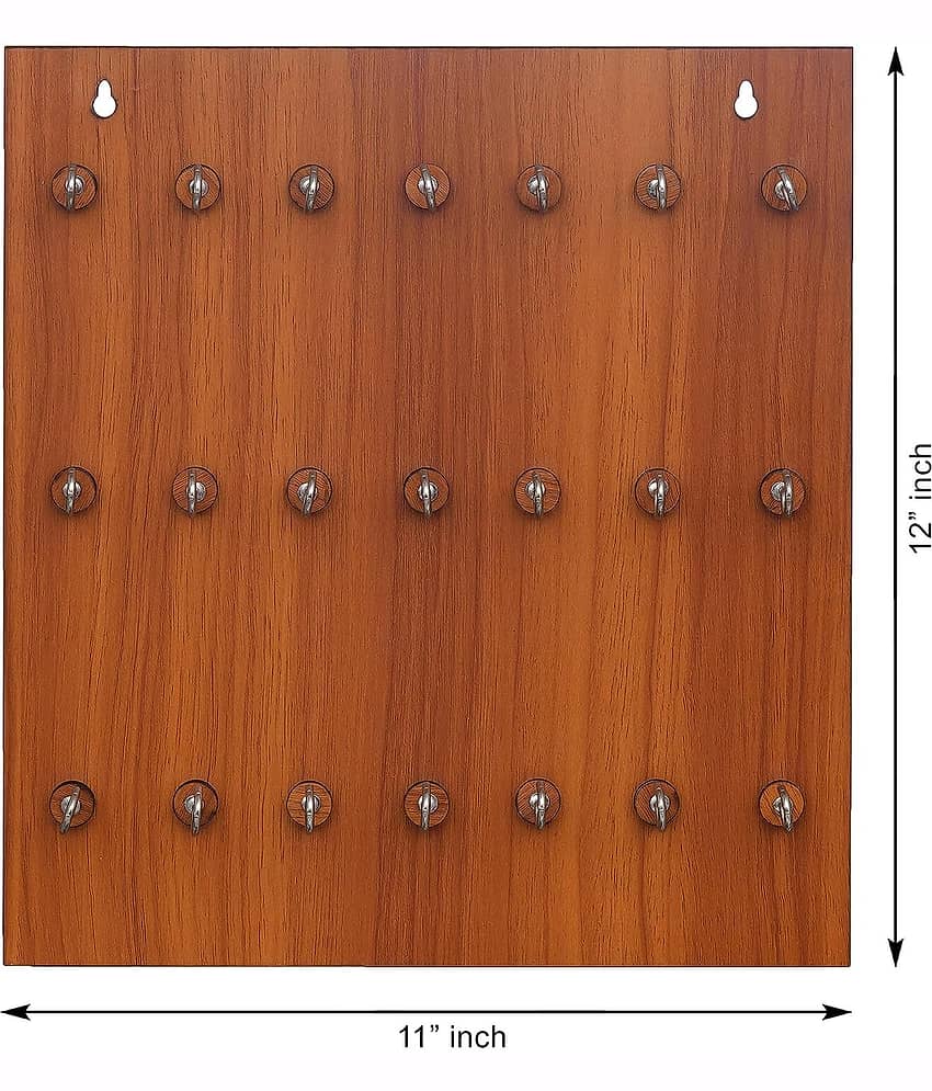 JaipurCrafts Brown Wood Key Holder - Pack of 1 view 2