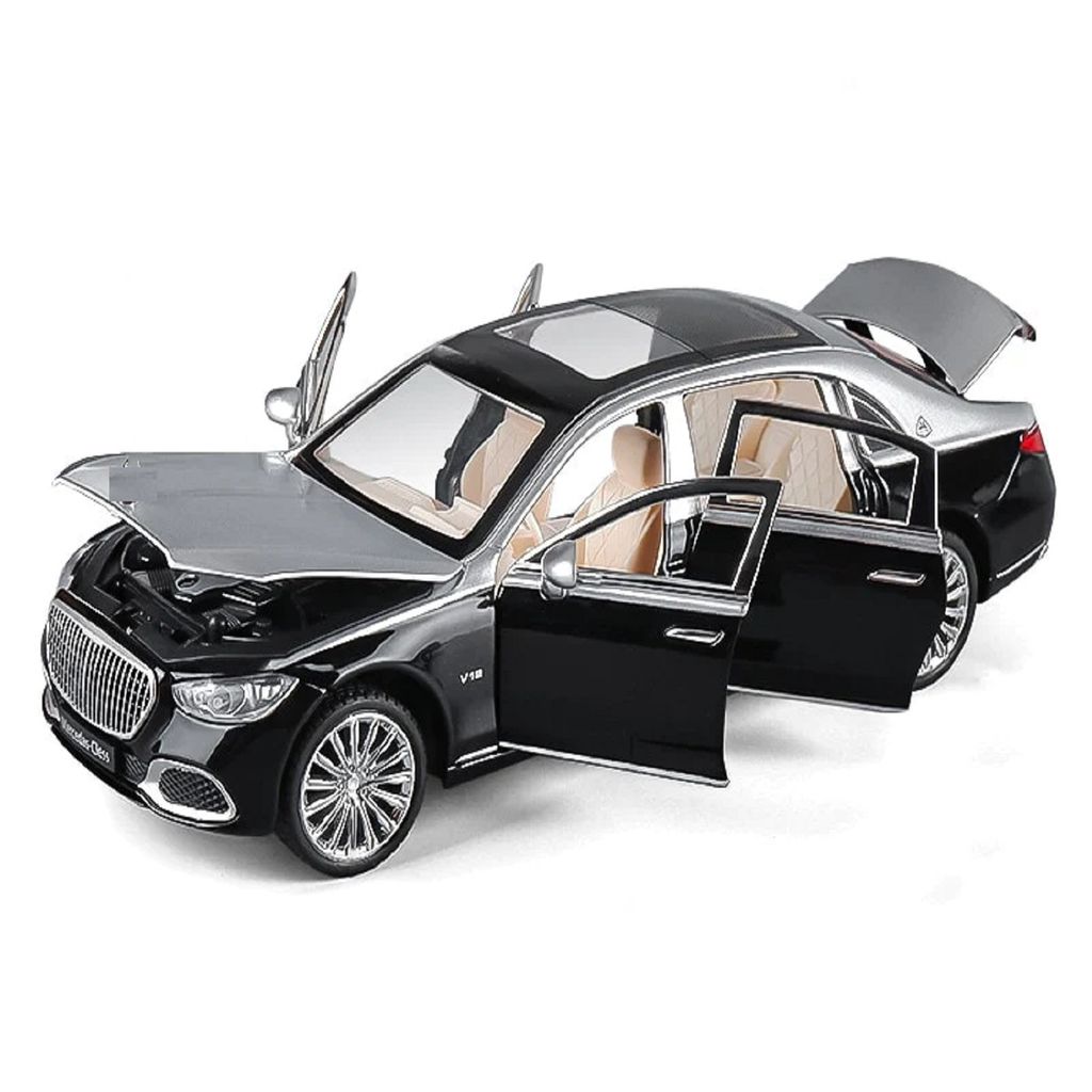 KTRS ENTERPRISE 1:24 For Mercedes Benz Maybach S680 Alloy Model Pull Back Toy Car Gift Collectible Model Car Die-Cast view 2