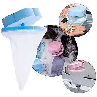 Hair Mesh Filter Cute Floating Lint Mesh Bag Mesh Hair Bag for Washing Machine (4) view 2