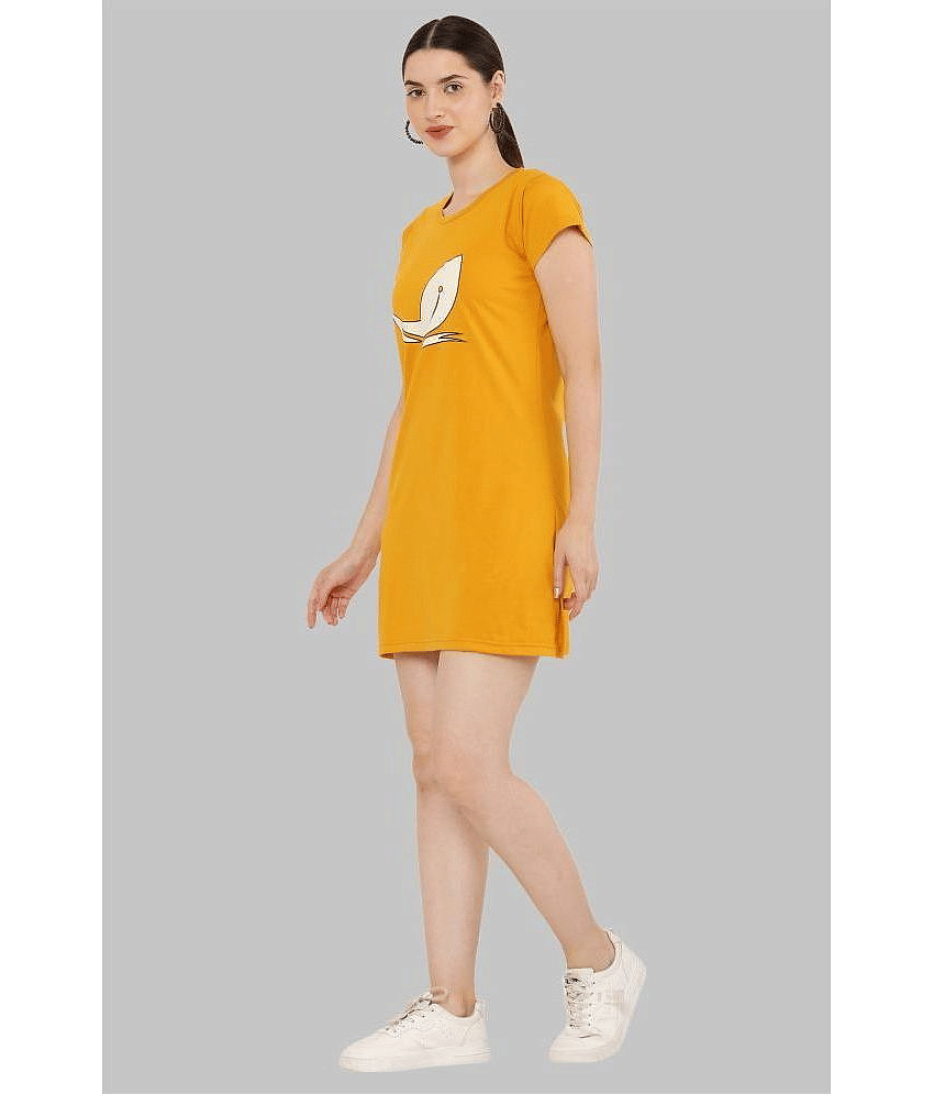 PREEGO - Multicolor Cotton Blend Women's Nightwear Night T-Shirt ( Pack of 2 ) view 2