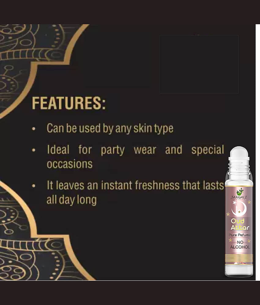 Pure Jangali Organics Oud Non- Alcoholic Below 50ml Attar ( Pack of 3 ) view 2
