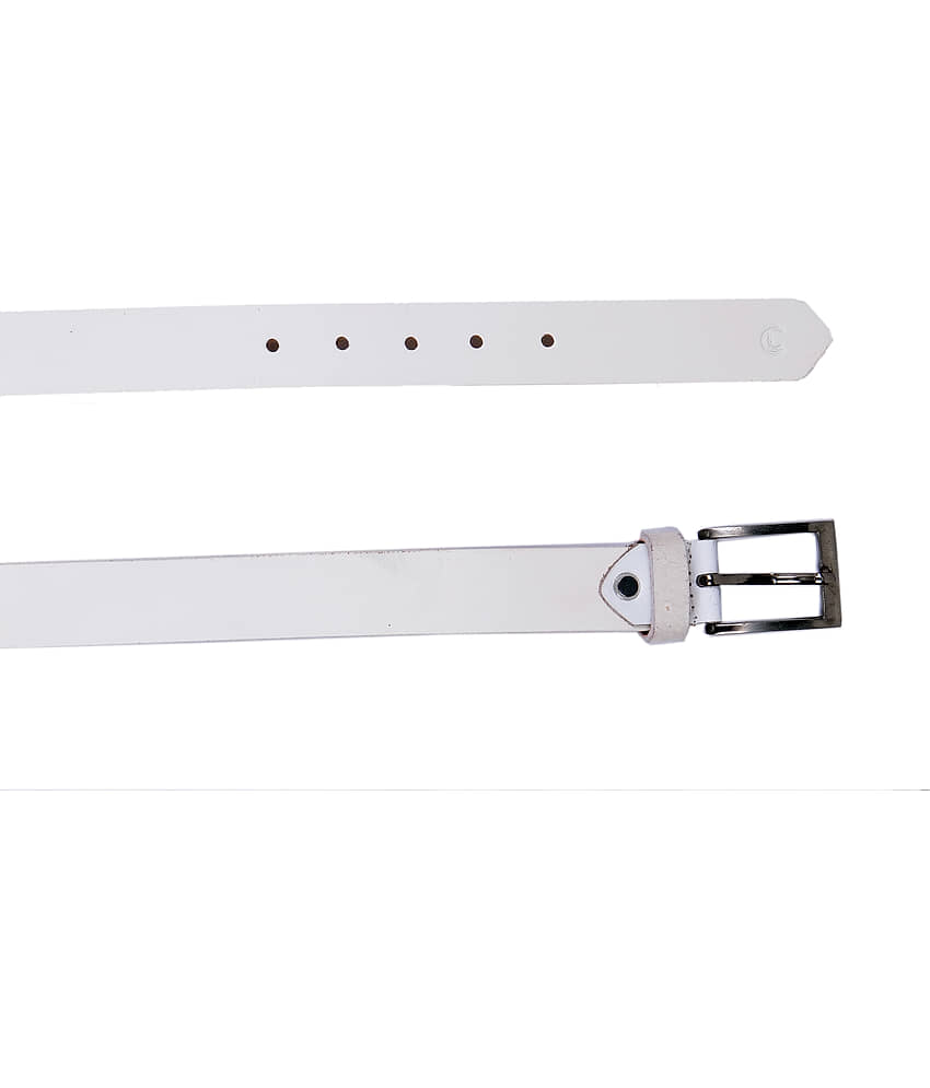 LEATHER COOPER - White Leather Men's Formal Belt ( Pack of 1 ) view 2