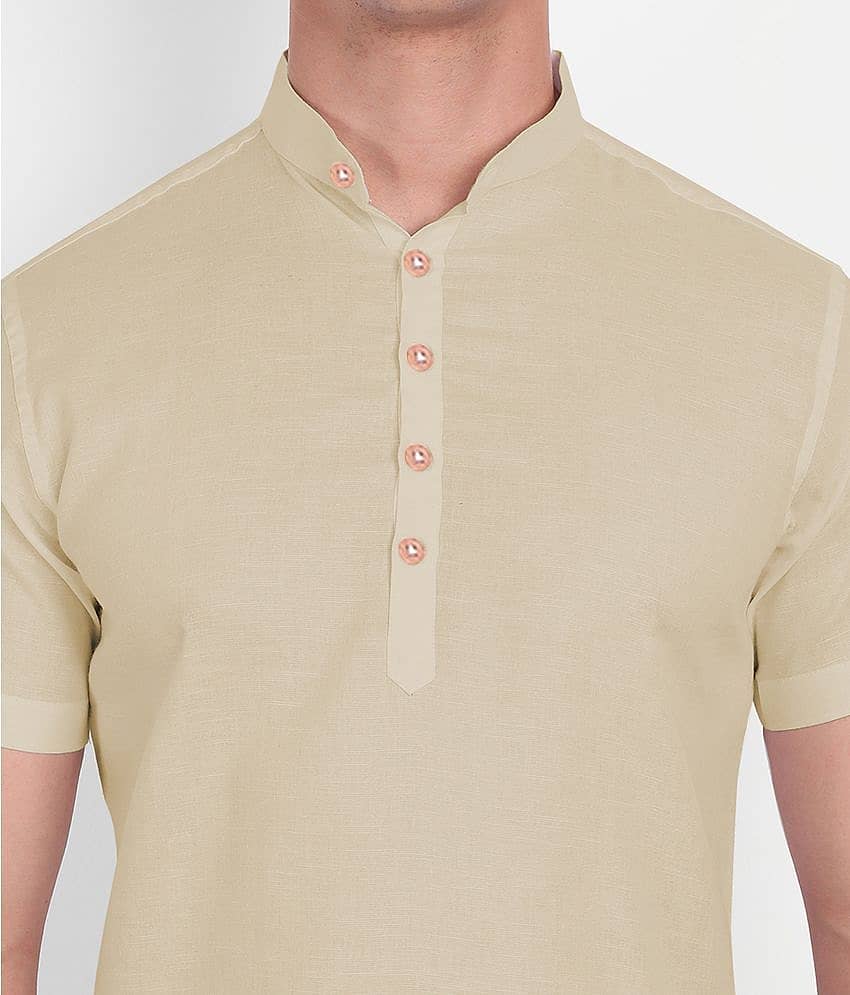 Vida Loca - Peach Cotton Slim Fit Men's Casual Shirt ( Pack of 1 ) view 2