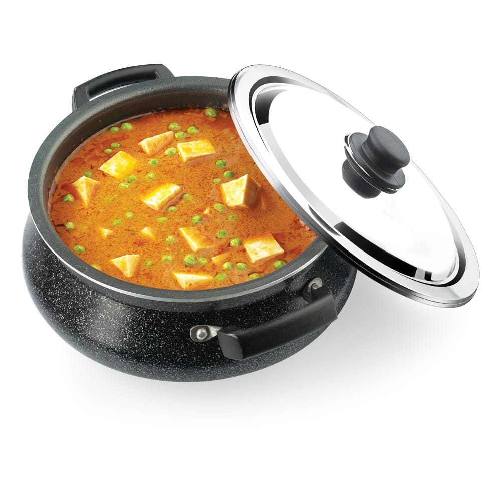 Premier Non Stick Stew Pan with Stainless Steel Lid - 24 cm view 2