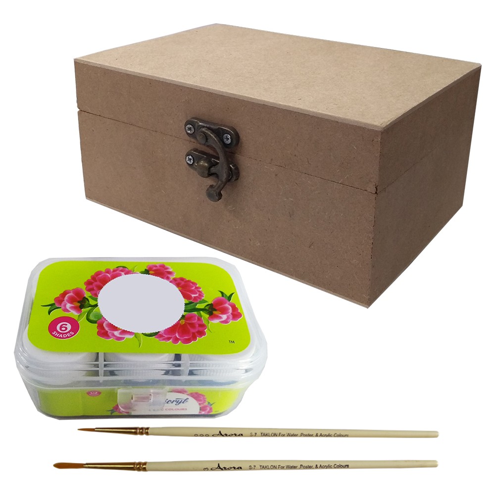 Kalighat Art on MDF Box DIY Kit by Penkraft view 2