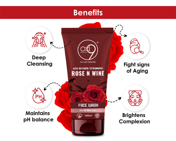 Rose N Wine Facewash 100 Ml view 2