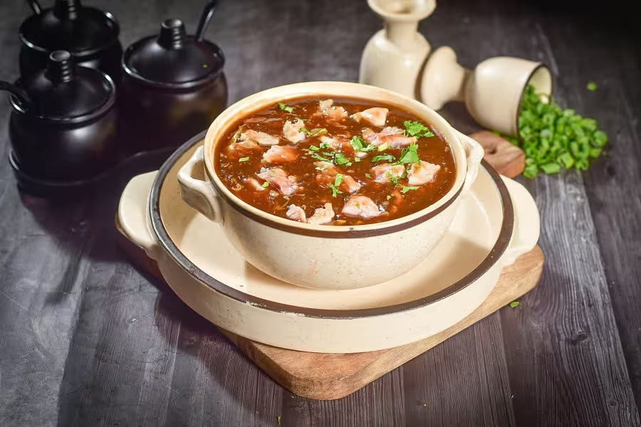 Chicken hot & sour soup