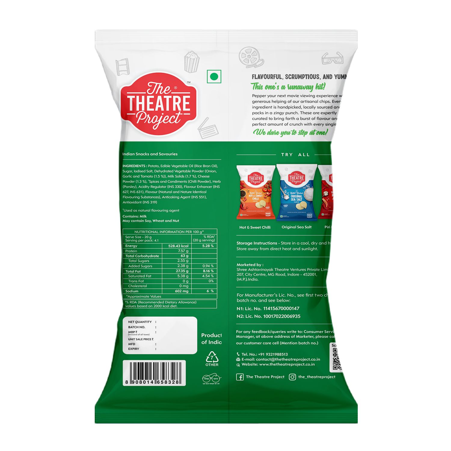 TTP Kettle Cooked Chips - New york Pizza - 72 gms - Pack of 2 view 2