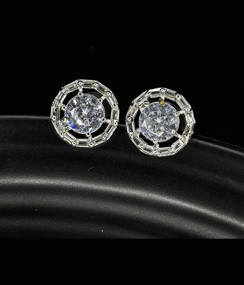 Charms White Stud Earrings ( Pack of 2 ) view 2